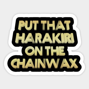 Chainwax Design Sticker